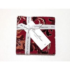 Velvet Red Jacobean Charm Pack by Boundless Fabrics